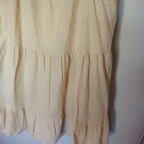 &MERCI Natural 100% Cotton Eyelet Lace  Babydoll dress L - Picture 2 of 5